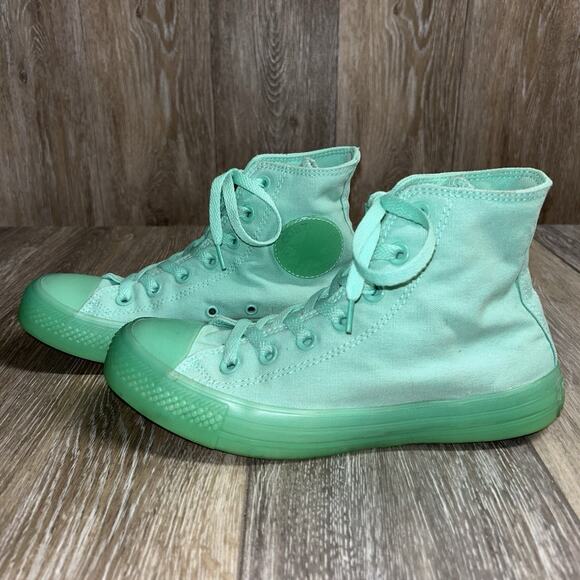 Converse All Star Chuck Taylor Hi Top US Size M5/W7 Peppermint Green Shoes - Picture 5 of 11